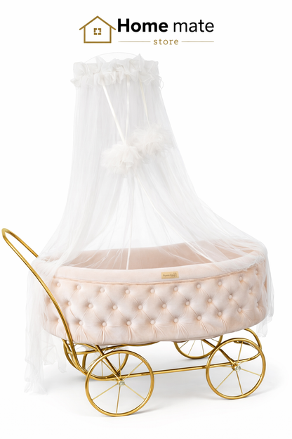 Luxury Vintage Baby Cinderella Bassinet
