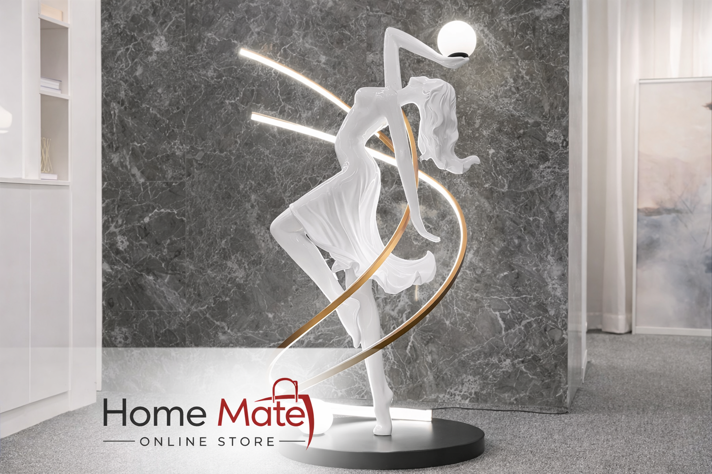 Misha Goddess Statue Floor Lamp (Large)