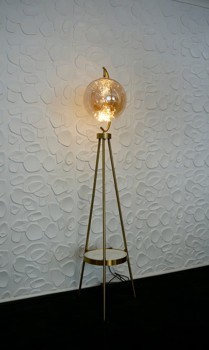 Iron Glass LED Standing Floor Lamp
