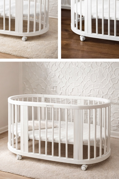 Convertible Oval Baby Cot