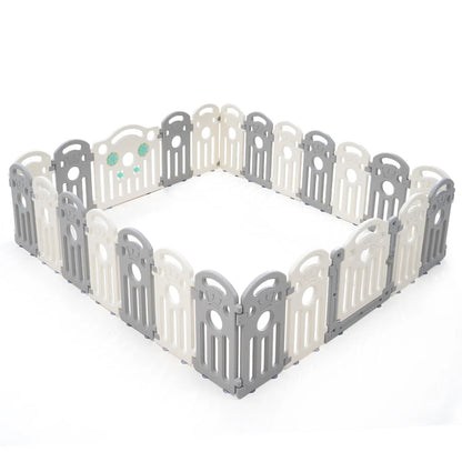 Modern Grey Baby Playpen